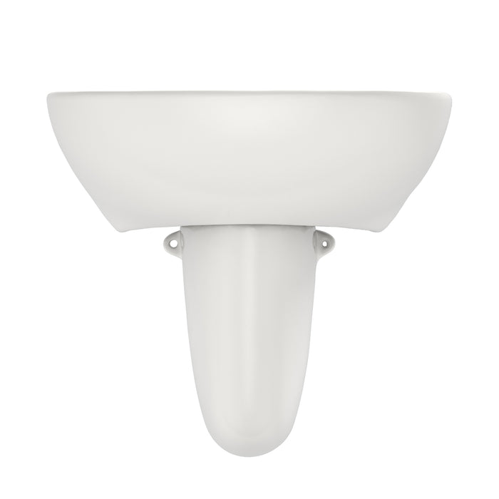 TOTO LHT241G#11 Supreme Oval Wall-Mount Bathroom Sink Shroud for Single Hole Faucets, Colonial White