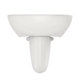 TOTO LHT241G#11 Supreme Oval Wall-Mount Bathroom Sink with Shroud for Single Hole Faucets, Colonial White