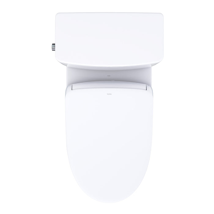 TOTO MW4724726CEFGA#01 Glaston WASHLET+ S7 Two-Piece Elongated 1.28 GPF Auto Flush Universal Height Toilet