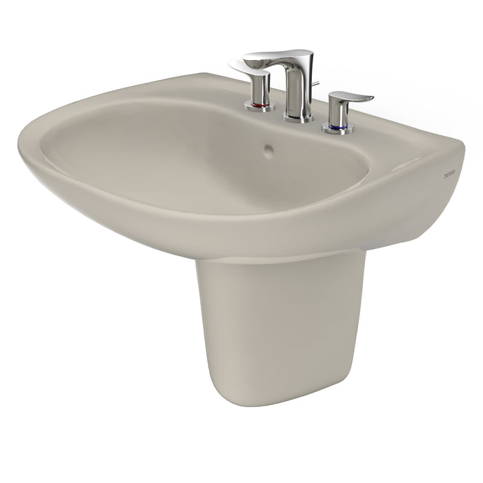 TOTO LHT242.8G#03 Prominence Oval Wall-Mount Bathroom Sink Shroud for 8 Inch Center Faucets, Bone