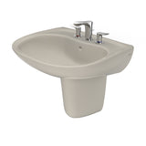 TOTO LHT242.8G#03 Prominence Oval Wall-Mount Bathroom Sink with Shroud for 8" Center Faucets, Bone