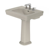 TOTO LPT530.8N#03 Promenade 27-1/2" x 22-1/4" Pedestal Bathroom Sink for 8" Center Faucets, Bone Finish