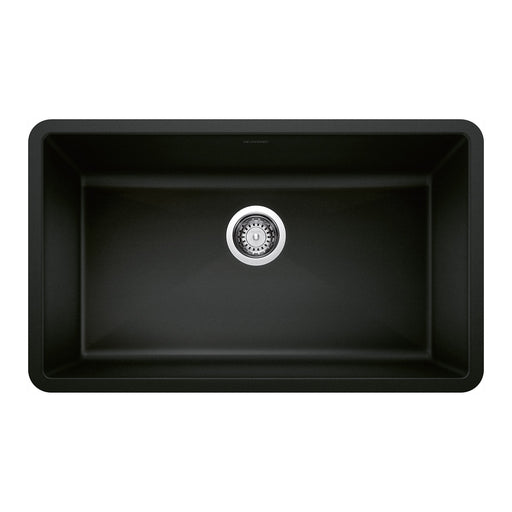 Blanco 442935 Precis SILGRANIT 32" Super Single Undermount Kitchen Sink - Coal Black