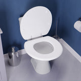 ANZZI T1-AZ301WH XL COMFORT Round Closed Toilet Seat in White