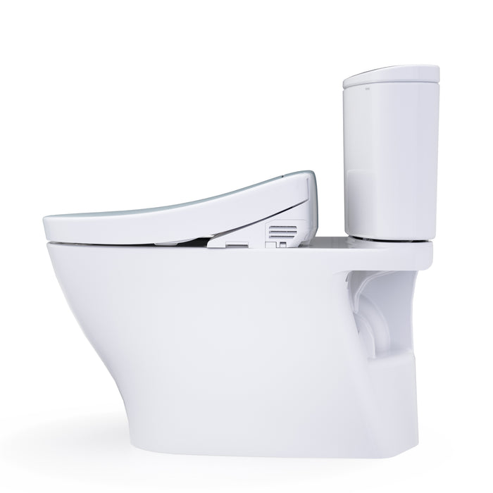 TOTO MW4423346CUFG#01 Washlet+ Nexus 1G Elongated 1.0 GPF Universal Height Toilet with S2 Bidet Seat, Cotton White