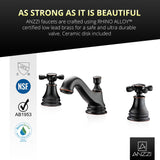 ANZZI L-AZ007ORB Melody Series 8" Widespread 2-Handle Mid-Arc Bathroom Faucet in Oil Rubbed Bronze