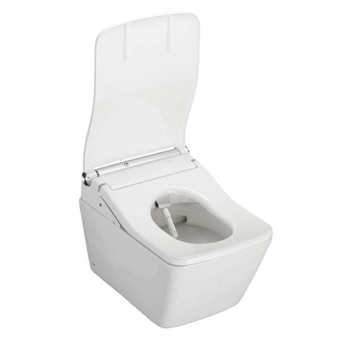 TOTO CWT4494549CMFGNA#MS WASHLET+ SP Wall-Hung Square Toilet with SW Bidet Seat and In-Wall Dual-Flush Tank