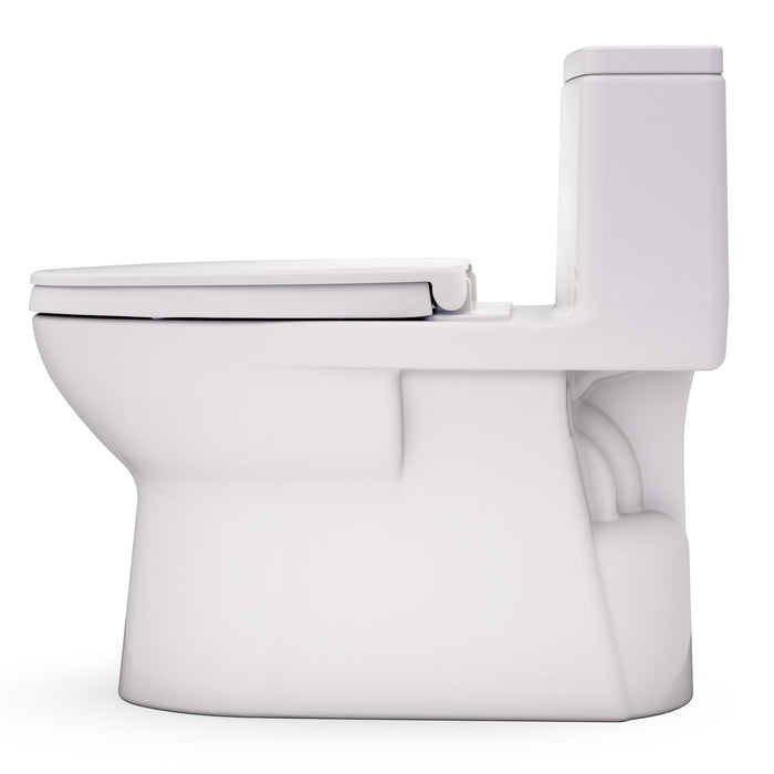 TOTO MS672124CEFG#12 Redington One-Piece Elongated 1.28 GPF Universal Height Toilet with Seat, Sedona Beige