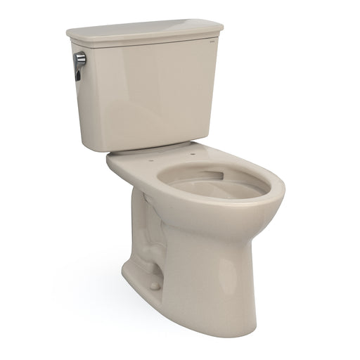 TOTO Drake Transitional Two-Piece Elongated 1.28 GPF Tornado Flush Toilet with CeFiONtect, Bone - CST786CEG#03