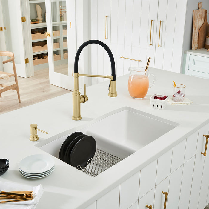 Blanco 440185 Diamond SILGRANIT 32" 50/50 Double Bowl Undermount Kitchen Sink - White