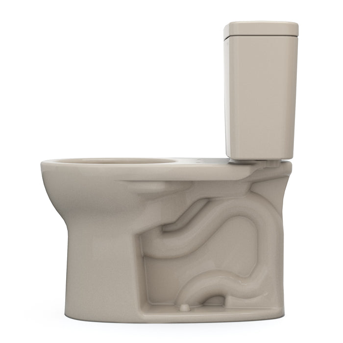 TOTO CST775CSFG#03 Drake Two-Piece Round 1.6 GPF Universal Height Toilet, Bone