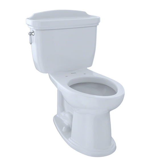 TOTO Eco Dartmouth Two-Piece Elongated 1.28 GPF Universal Height Toilet, Cotton White - CST754EF#01