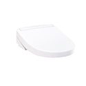 TOTO Washlet S5 Electronic Bidet Toilet Seat with Instantaneous Water Heating, Premist and eWater+ Wand Cleaning, Round, Cotton White - SW3445#01