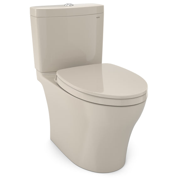 TOTO Aquia IV WASHLET+ Two-Piece Elongated Dual Flush 1.28 and 0.9 GPF Toilet with CEFIONTECT, Bone - MS446124CEMGN#03