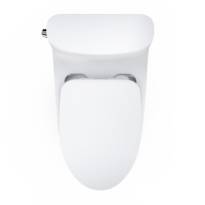 TOTO MS642234CEFG#MW Nexus One-Piece Elongated Toilet with a Slim SoftClose Seat, Matte White