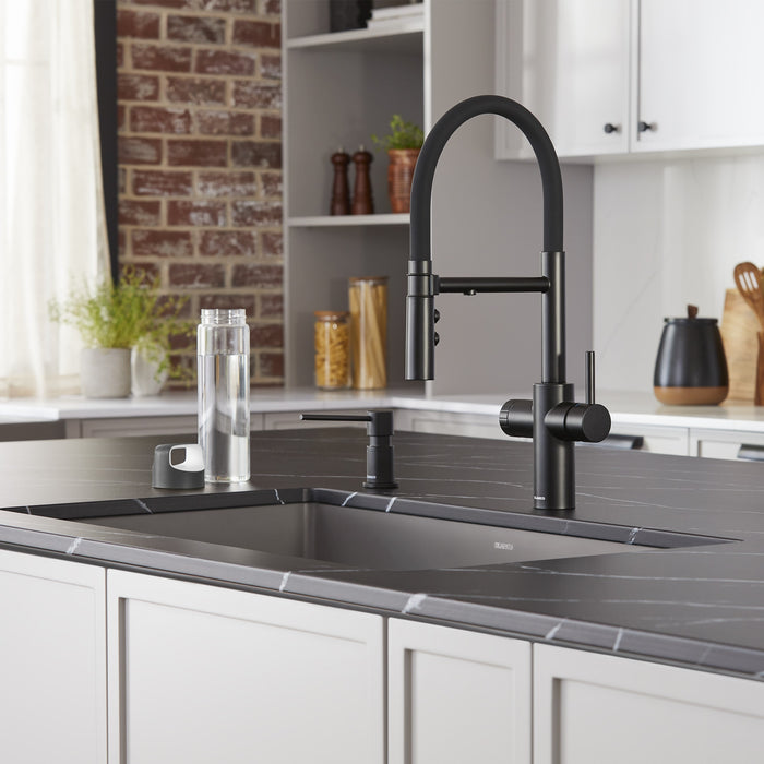 Blanco 442992 Catris Flexo Filter-Ready Semi-Pro Pull-Down Dual-Spray Kitchen Faucet - Matte Black