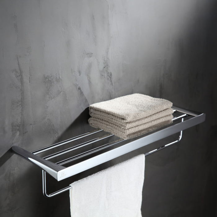 ANZZI AC-AZ058 Caster 3 Series Towel Rack in Polished Chrome