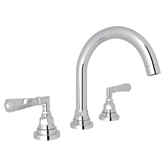 House of Rohl A2328LMAPC-2 San Giovanni C-Spout Widespread Bathroom Faucet