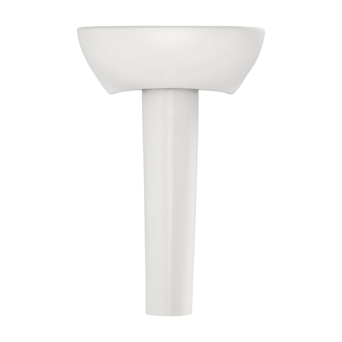 TOTO LPT241G#11 Supreme Oval Basin Pedestal Bathroom Sink for Single Hole Faucets, Colonial White