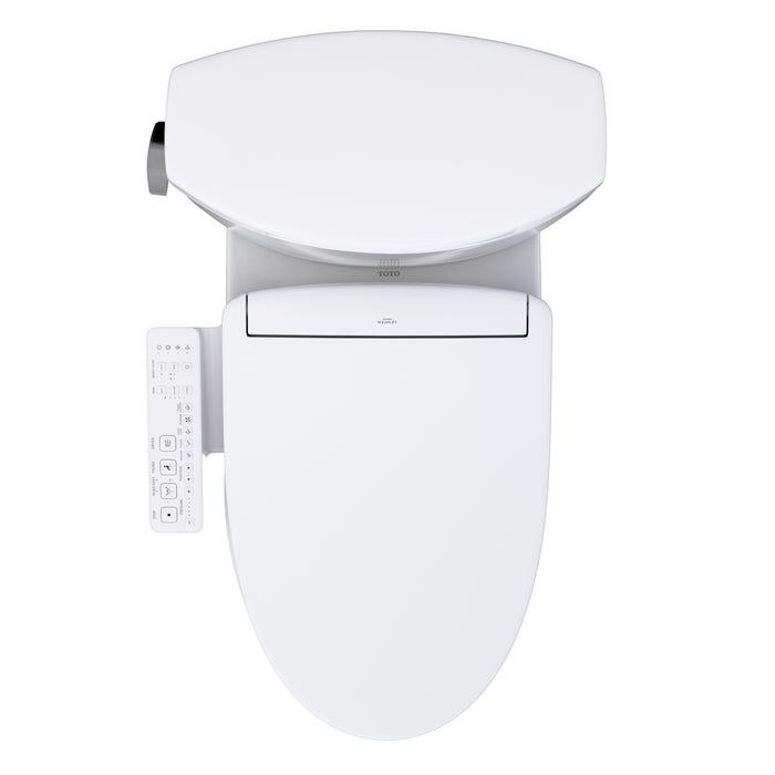 TOTO MW4543346CEFG#01 Drake II Elongated Universal Height Toilet with Washlet+ S2 Bidet Seat