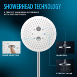 TOTO TBW01004U4#CP G Series 1.75 GPM Two Spray Function 8.5" Round Showerhead in Polished Chrome