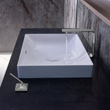 TOTO LT476MT#CMW Kiwami Rectangular 23" Vessel Bathroom Sink with CEFIONTECT, Clean Matte