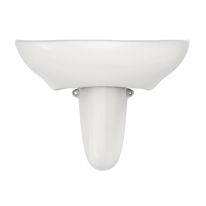 TOTO LHT242G#11 Prominence Oval Wall-Mount Bathroom Sink Shroud for Single Hole Faucets, Colonial White
