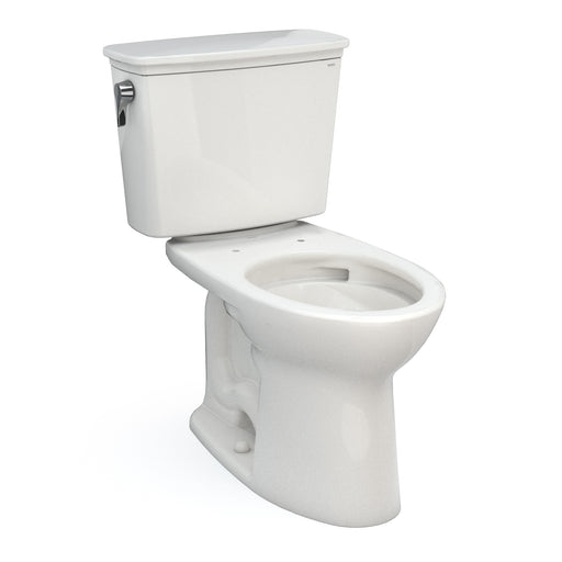 TOTO Drake Transitional Two-Piece Elongated 1.28 GPF Tornado Flush Toilet with CeFiONtect, Colonial White - CST786CEG#11
