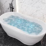 ANZZI FT-AZ102 Lori 6 ft. Whirlpool and Air Bath Tub in White