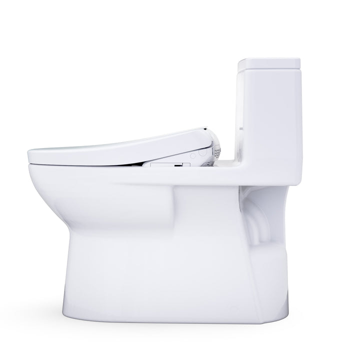 TOTO MW6724726CUFGA#01 Redington 1G WASHLET+ S7 One-Piece Elongated 1.0 GPF Auto Flush Universal Height Toilet