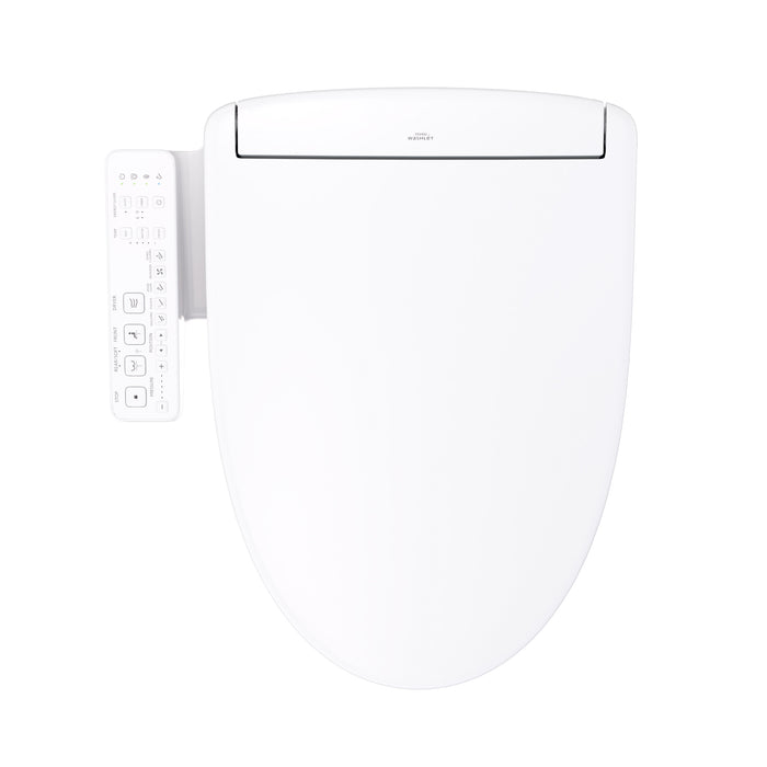TOTO SW3346#01 Washlet S2 Electronic Bidet Toilet Seat with Water Heating, Elongated, Cotton White