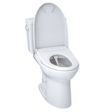 TOTO MW7764726CSFG#01 Drake Two-Piece Elongated Universal Height Toilet with S7 Bidet Seat