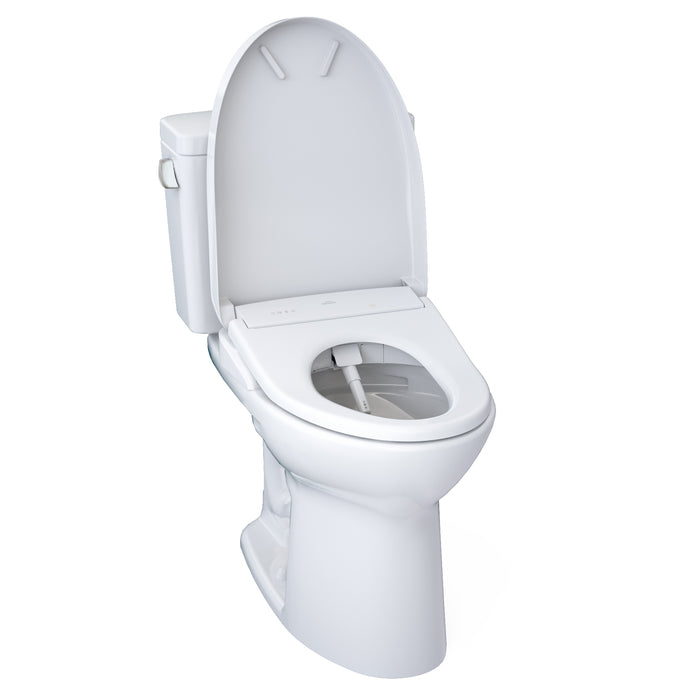 TOTO MW7764726CEGA#01 Drake Two-Piece Elongated Toilet and S7 Bidet Seat with Auto Flush