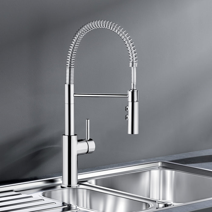 Blanco 401917 Catris Semi-Pro Pull-Down Dual-Spray Kitchen Faucet - Chrome