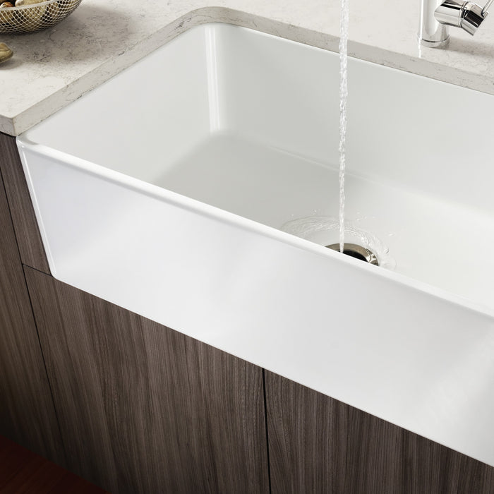 Blanco 525010 Cerana 30" Fireclay Single Bowl Apron-Front Farmhouse Sink - White