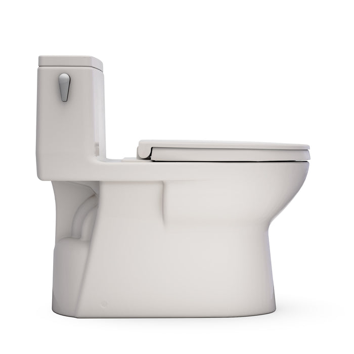 TOTO MS672124CEFG#12 Redington One-Piece Elongated 1.28 GPF Universal Height Toilet with Seat, Sedona Beige