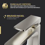 ANZZI L-AZ903BN Single Handle Single Hole Bathroom Faucet With Pop-up Drain in Brushed Nickel