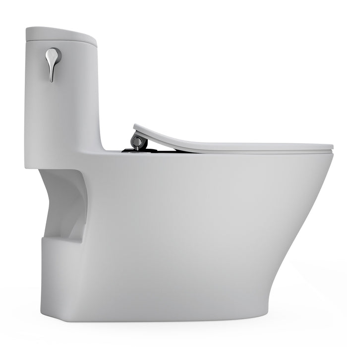 TOTO MS642234CEFG#MGR Nexus One-Piece Elongated Toilet with a Slim SoftClose Seat, Matte Grey