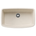 Blanco 443091 Valea SILGRANIT 32" Super Single Undermount Kitchen Sink - Soft White