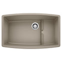Blanco 441291 Performa Cascade SILGRANIT 32" Single Bowl Undermount Kitchen Sink with Colander - Truffle