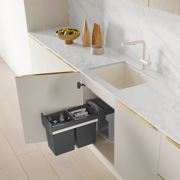 Blanco 527402 Precis SILGRANIT 24" Single Bowl Undermount Kitchen Sink - Soft White