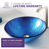 ANZZI LS-AZ8087 Crow Series Vessel Sink in Lustrous Blue