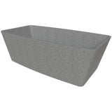 ALFI Brand ABCO71TUB 71" Solid Concrete Rectangular Freestanding Bathtub