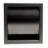 ALFI Brand ABTPP77-BB PVD Brushed Black Stainless Steel Recessed Toilet Paper Holder with Cover