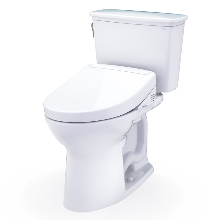 TOTO MW7863446CEG#01 Drake Transitional Washlet+ Two-Piece Elongated Regular Height Toilet with S5 Bidet Seat
