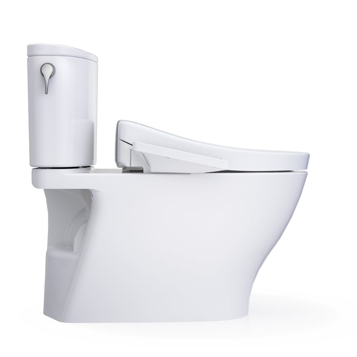TOTO MW4423346CUFG#01 Washlet+ Nexus 1G Elongated 1.0 GPF Universal Height Toilet with S2 Bidet Seat, Cotton White