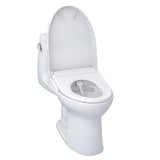 TOTO MW6044726CEFG#01 WASHLET+ UltraMax II One-Piece Toilet and WASHLET+ S7 Bidet Seat, Cotton White