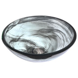 Mezzo Series Vessel Sink with Pop-Up Drain in Slumber Wisp