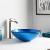 ANZZI LS-AZ027 Clavier Series Vessel Sink in Lustrous Blue