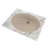 TOTO LT597G#03 Dantesca Oval Undermount Bathroom Sink with CEFIONTECT, Bone